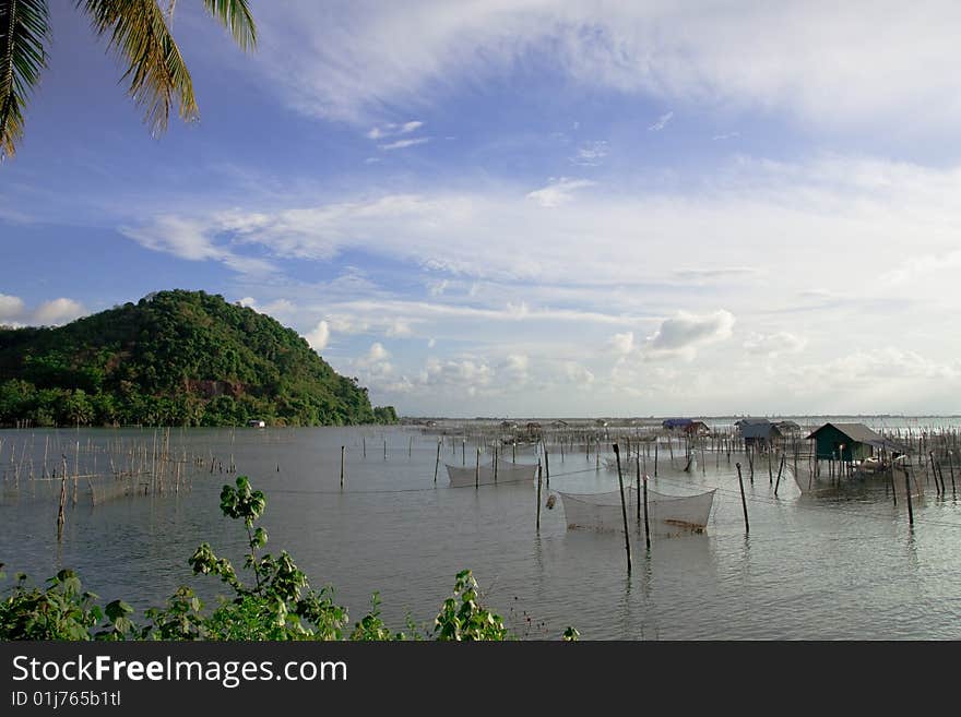 Fisherman village around Yor island, south of Thailand. Fisherman village around Yor island, south of Thailand.