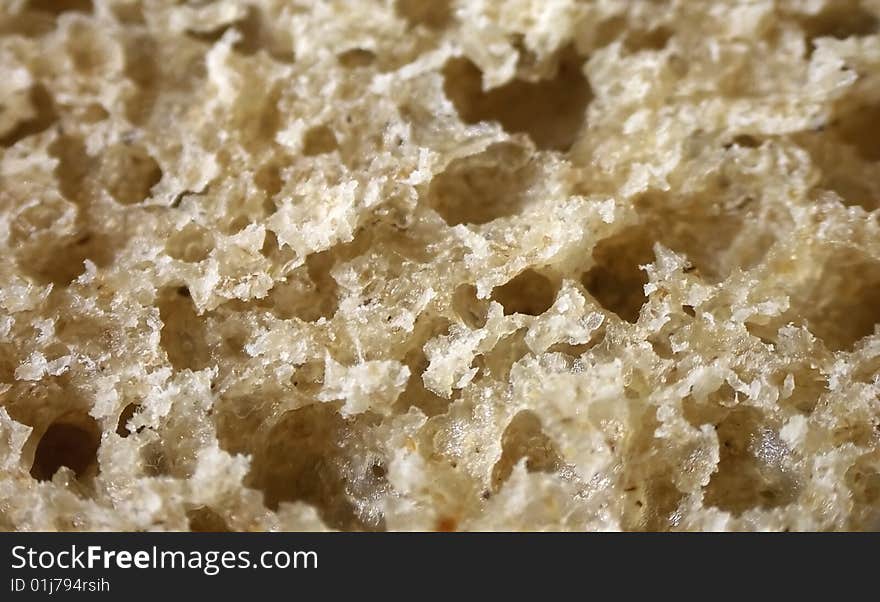 Macro of wholemeal bread texture