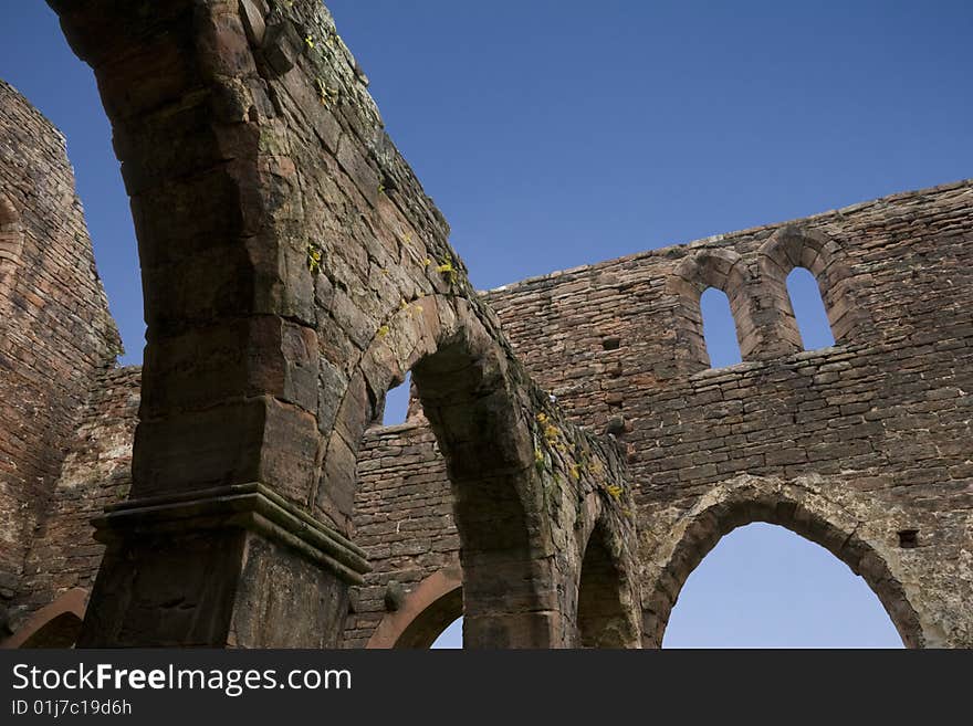 Round Arch Ruin And Blue Sky