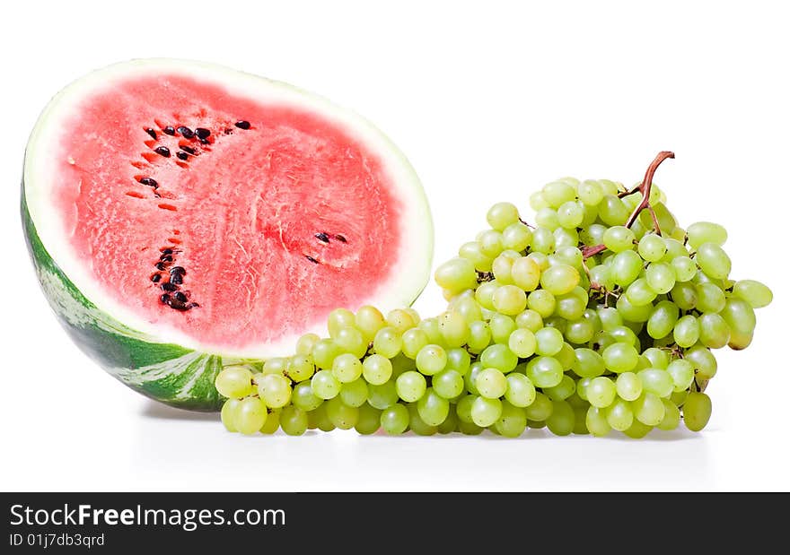 Fruits isolated on white background. Fruits isolated on white background