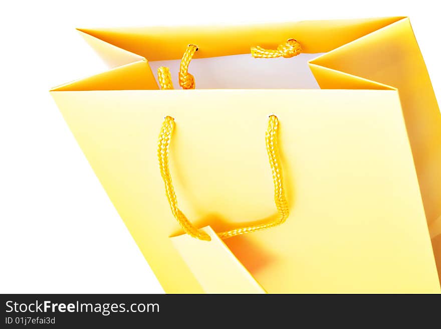 Shopping bag isolated on white background.