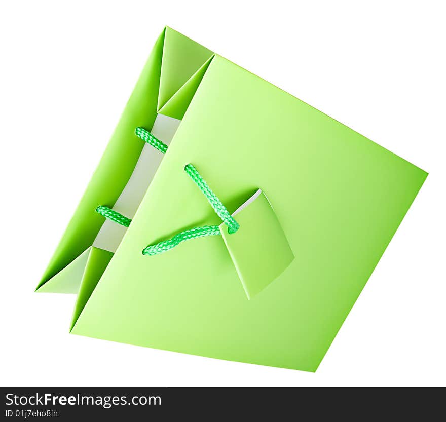 Shopping bag isolated on white background.