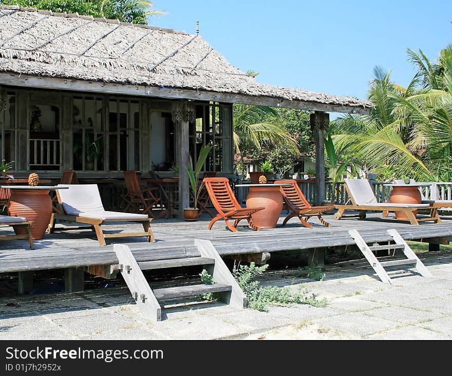 Kuala Terengganu, Malaysia. Shore of South China Sea. Kuala Terengganu, Malaysia. Shore of South China Sea