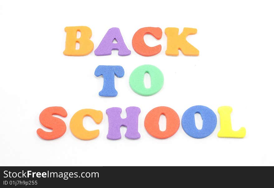 Back to School Foam Letters