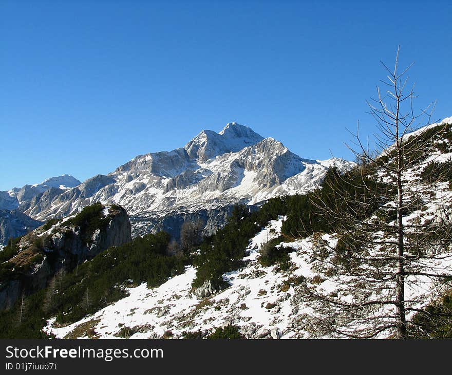 Triglav - the highest slovenian peak. 2864 m above sea.