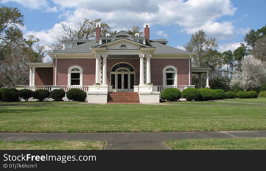 A breathtaking view of a most uniquely designed estate located in the deep South. A breathtaking view of a most uniquely designed estate located in the deep South.