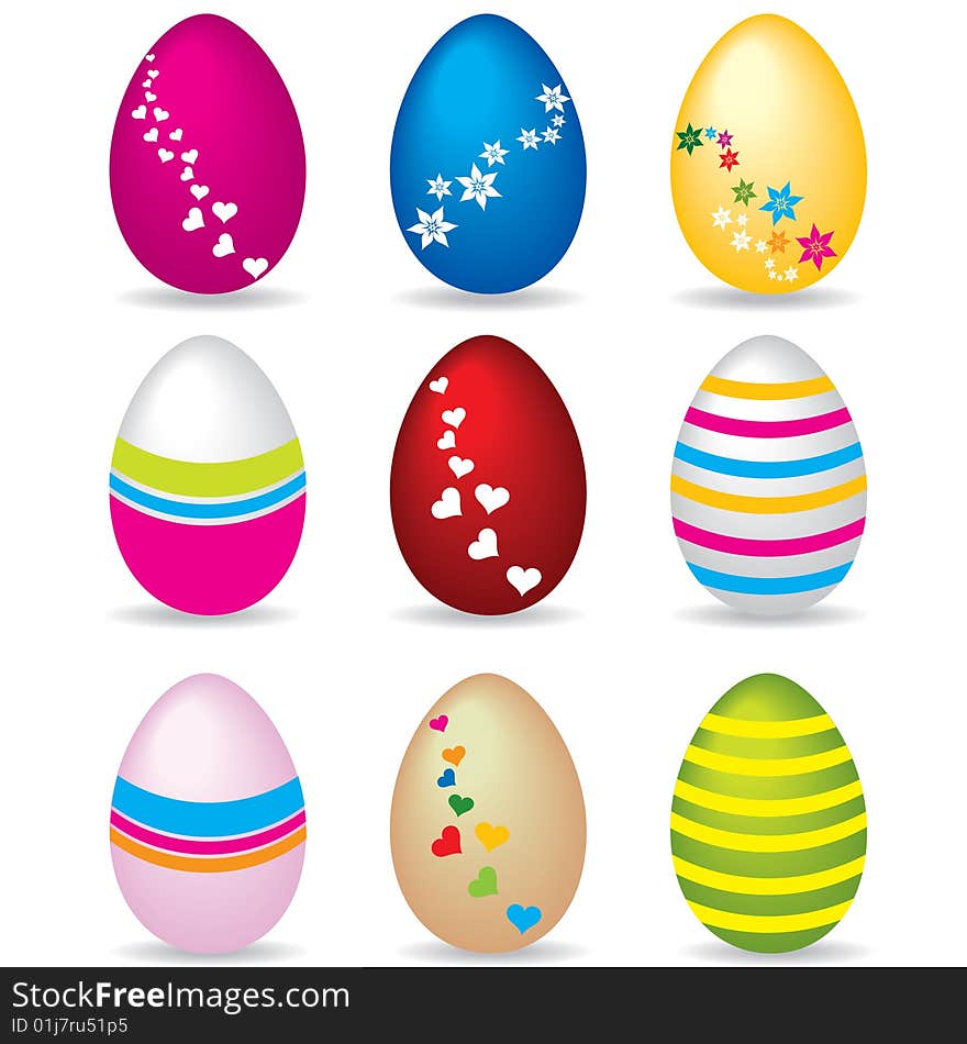 Colorful egg, decor easter egg