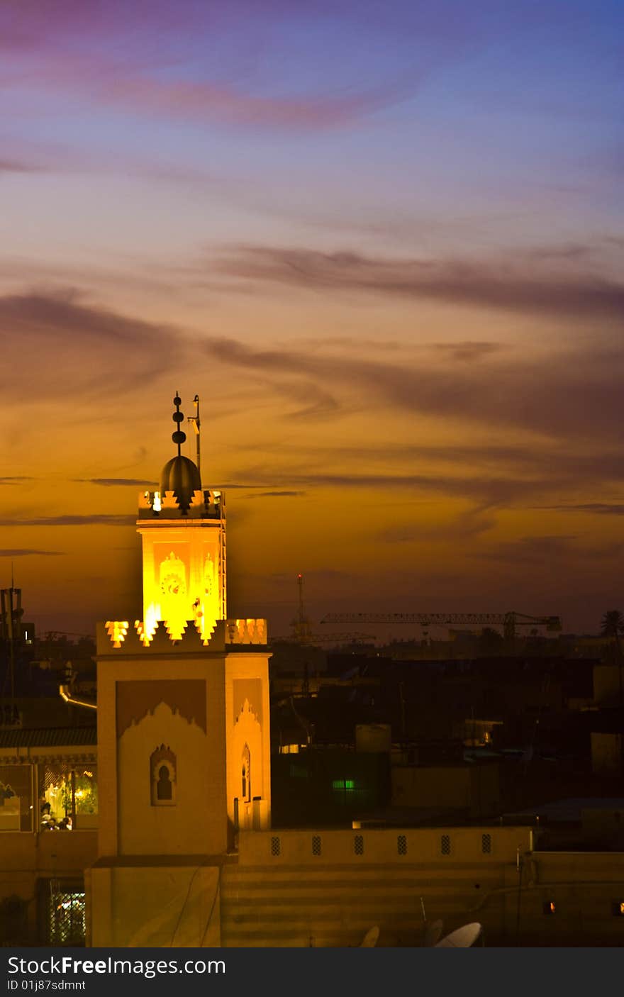 A small mosque in Marrakesh city