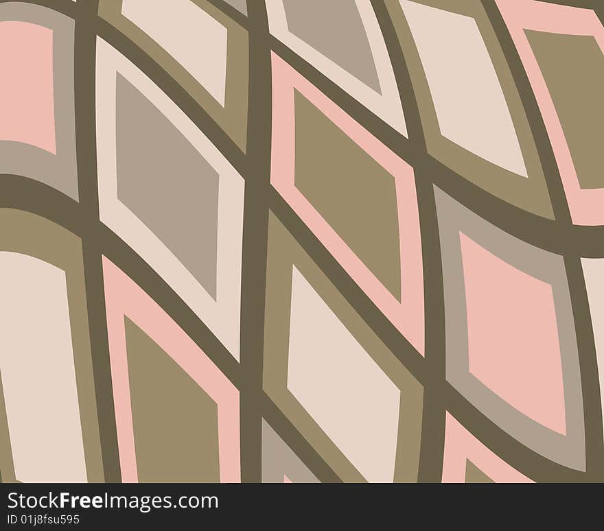 Distorted retro pink and brown squares background. Distorted retro pink and brown squares background