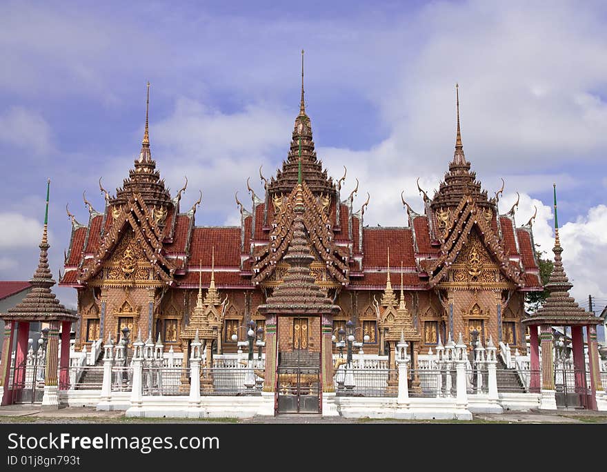 Traditional Thai style architecture in south of Thailand