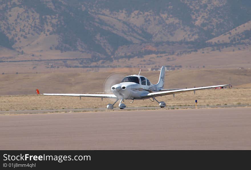 A color image of an airplane on the ground. A color image of an airplane on the ground.