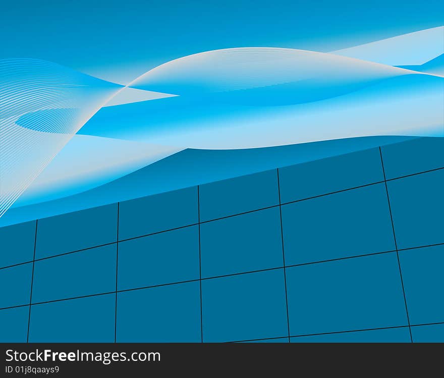 Abstract background with blue shades