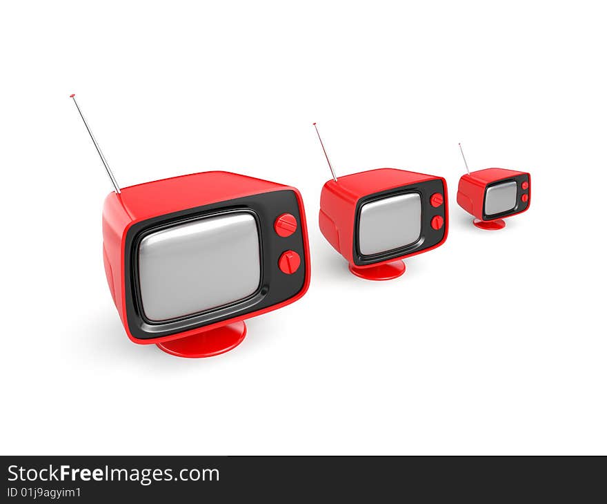 Stylish retro TV