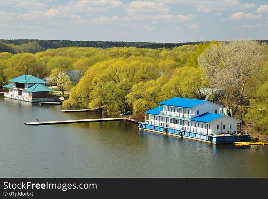 This is a view from a scenic bridge you can find in Russia. This is a view from a scenic bridge you can find in Russia