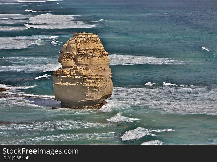 A Single Rock Formation Of Twelve Apostles