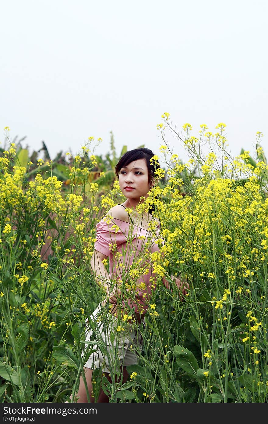 A young asian girls dressed in beautiful fashion. A young asian girls dressed in beautiful fashion