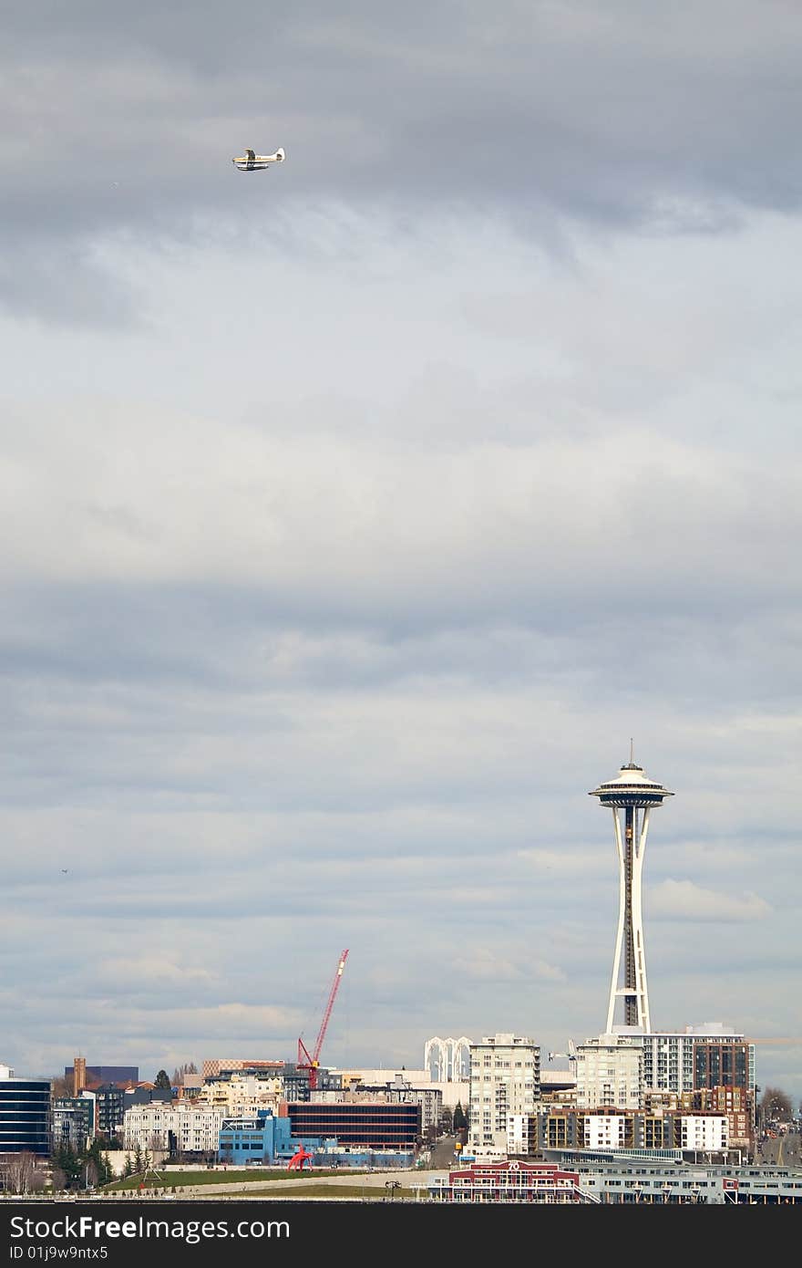 Space Needle and Float Plane