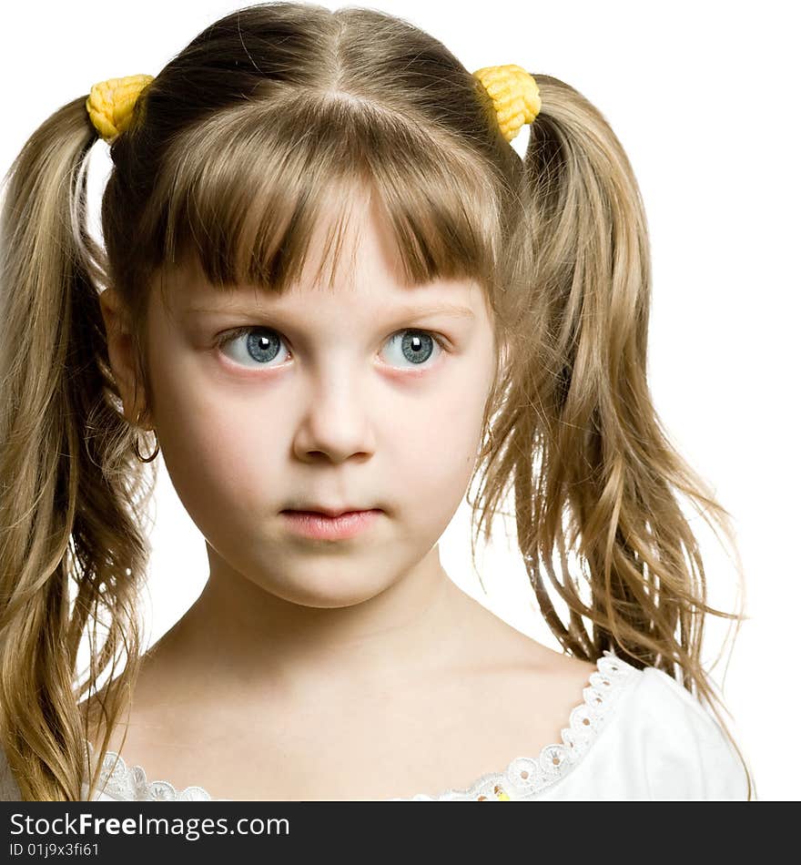 Stock photo: an image of a portrait of a cute girl. Stock photo: an image of a portrait of a cute girl