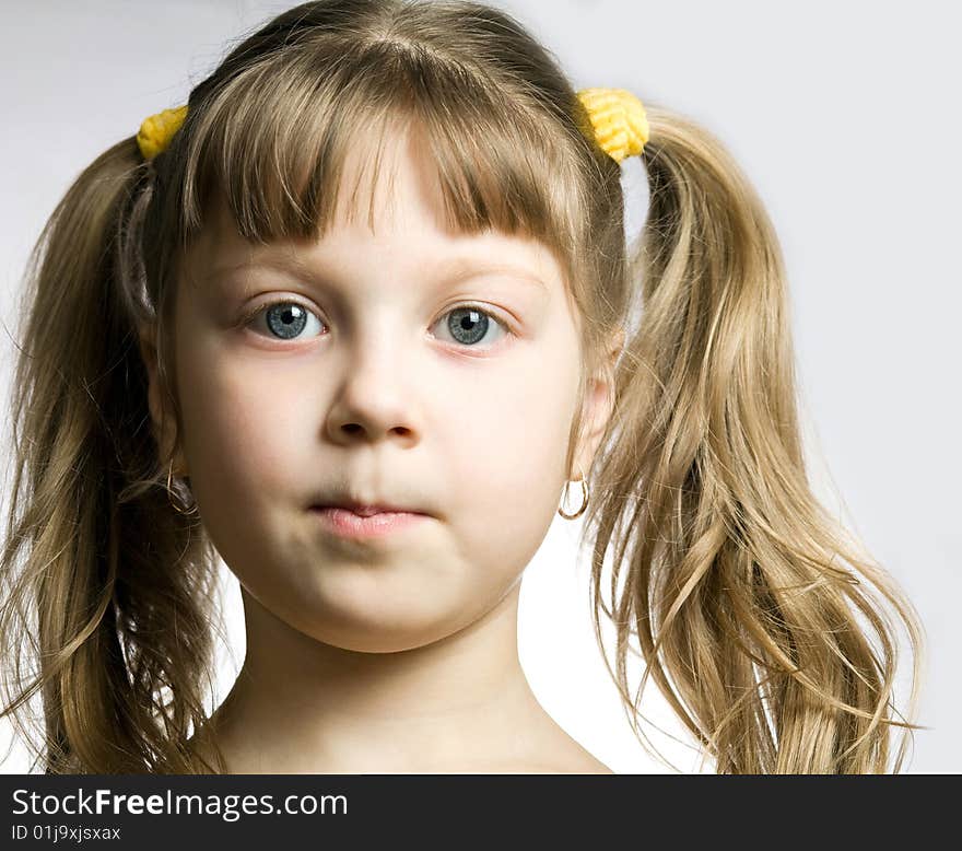 Stock photo: an image of a portrait of a nice girl