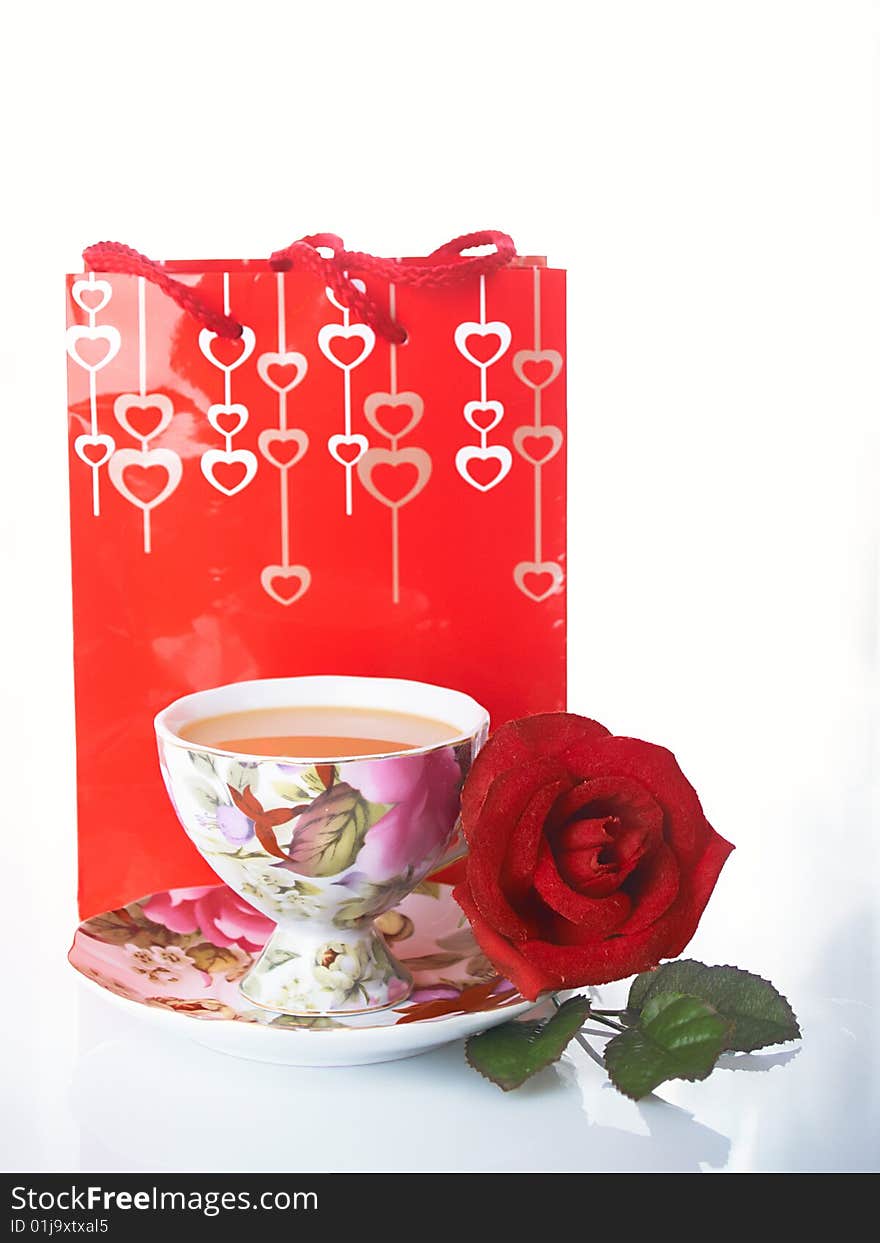 Rose and cup