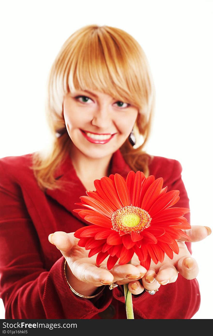 Woman With Flower