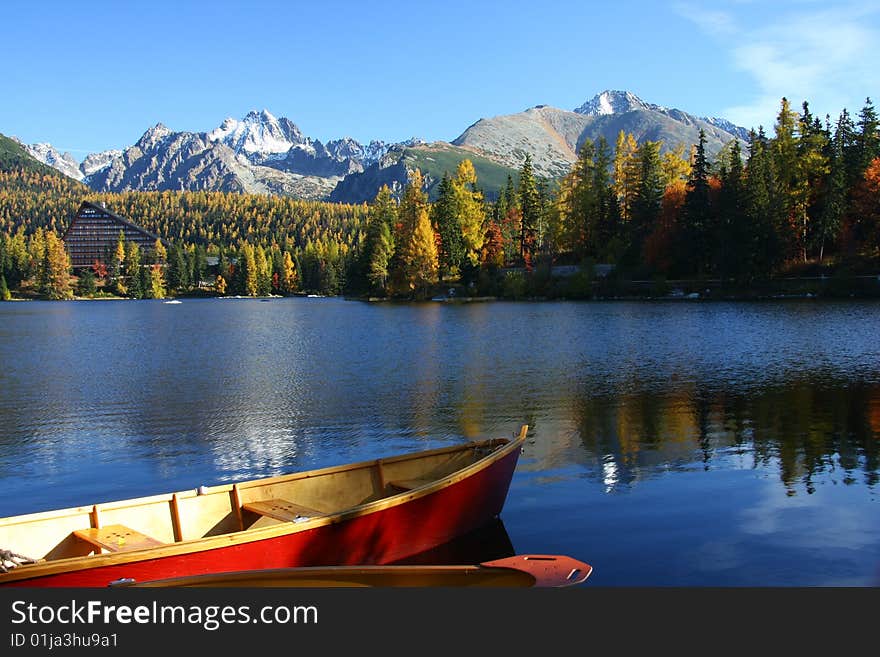 Nice Big Blue Lake With Boats