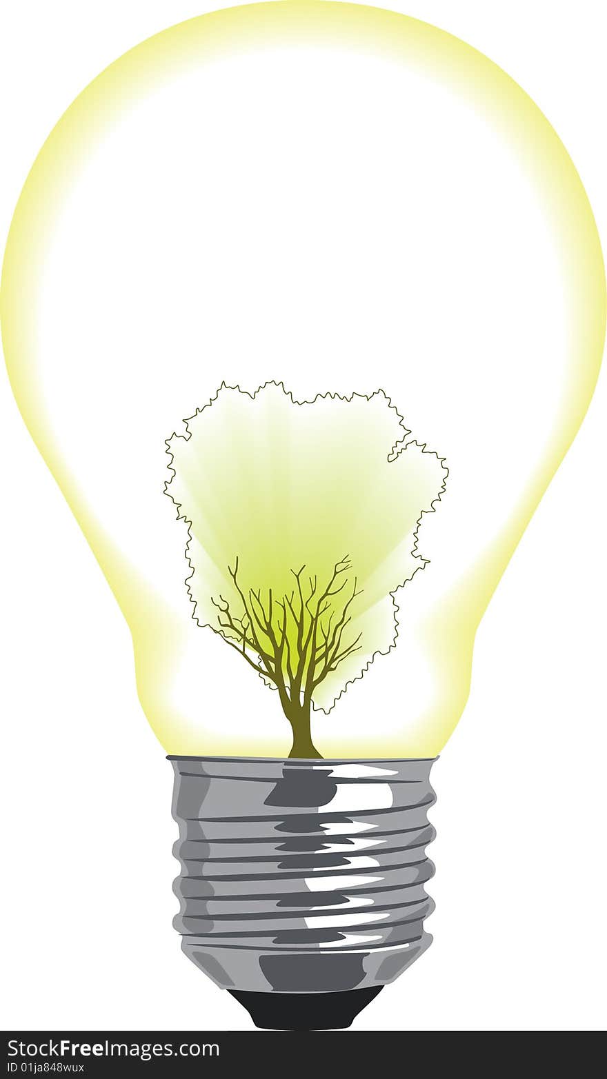 Green energy lightbulb