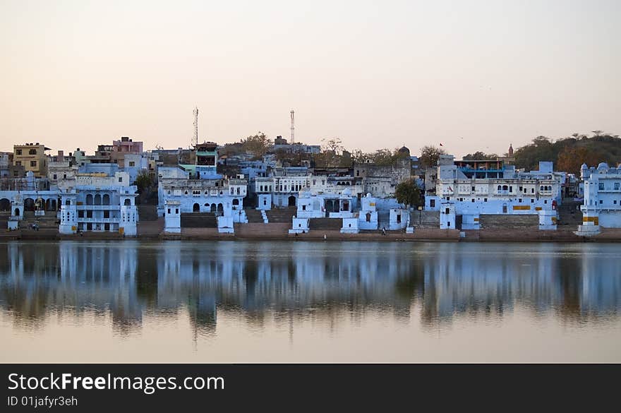 View of the City of Pushkar