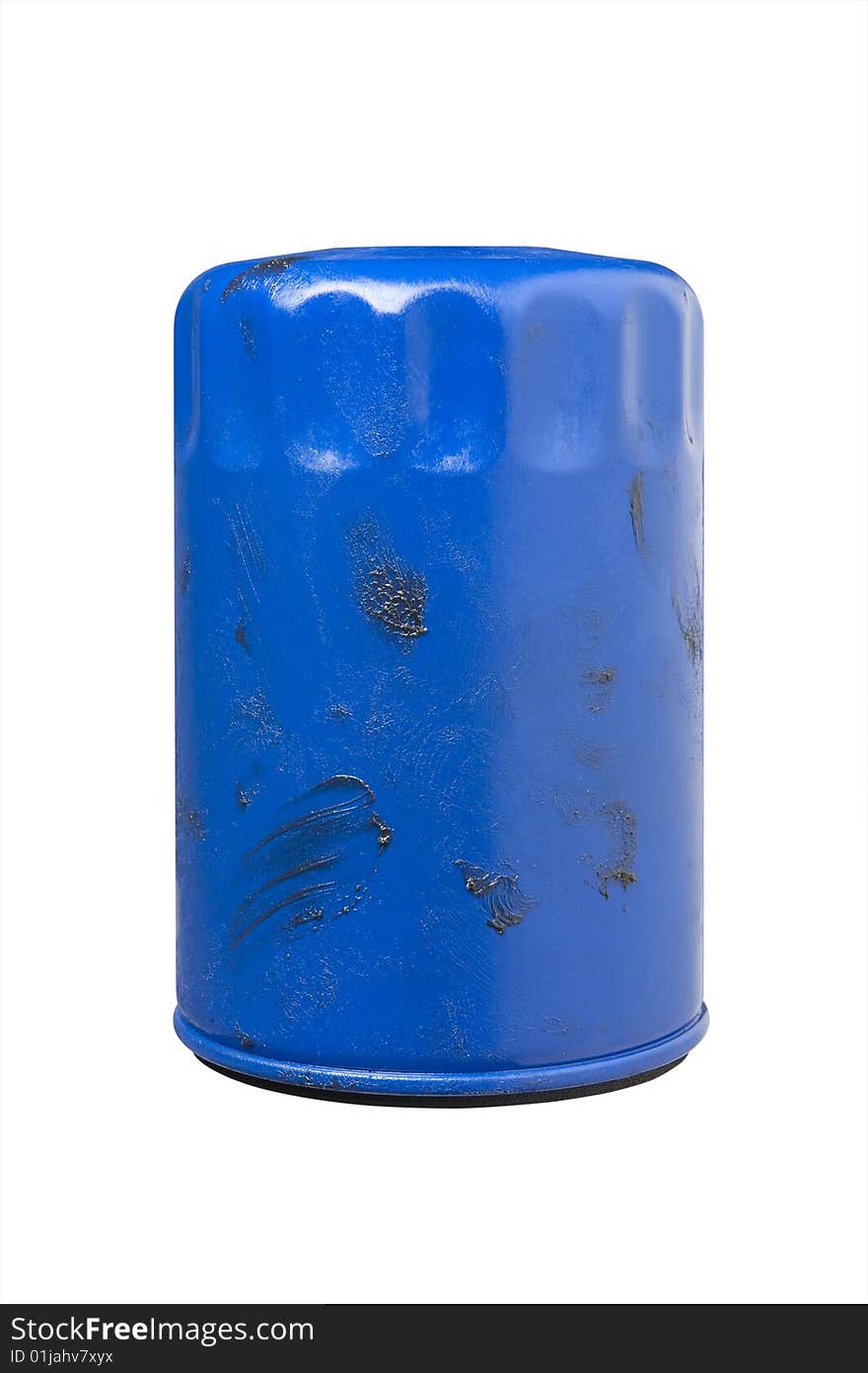 Greasy Used Automotive Oil Filter