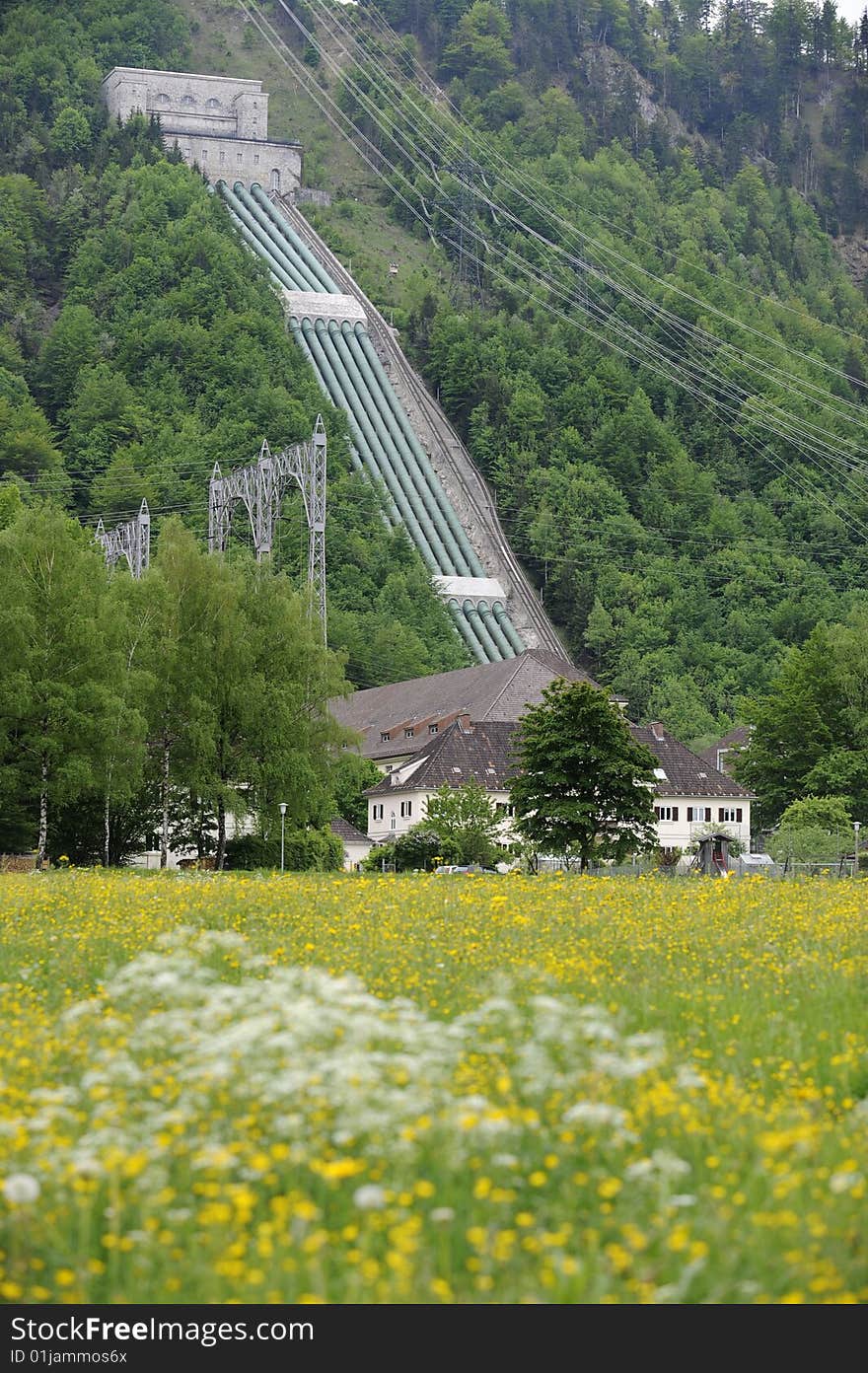 A famous old hydroelectric power station in Walchensee Germany