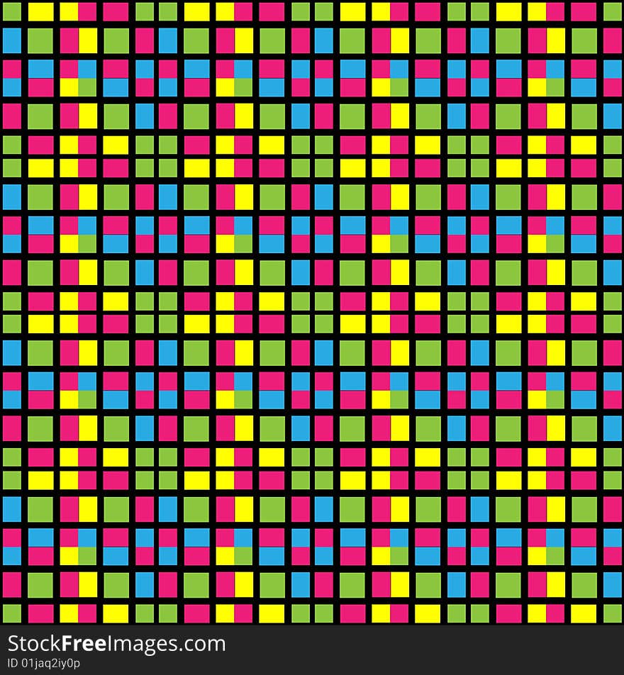 Seamless structure from coloured a small square, reminding a tile. A vector illustration. Seamless structure from coloured a small square, reminding a tile. A vector illustration.