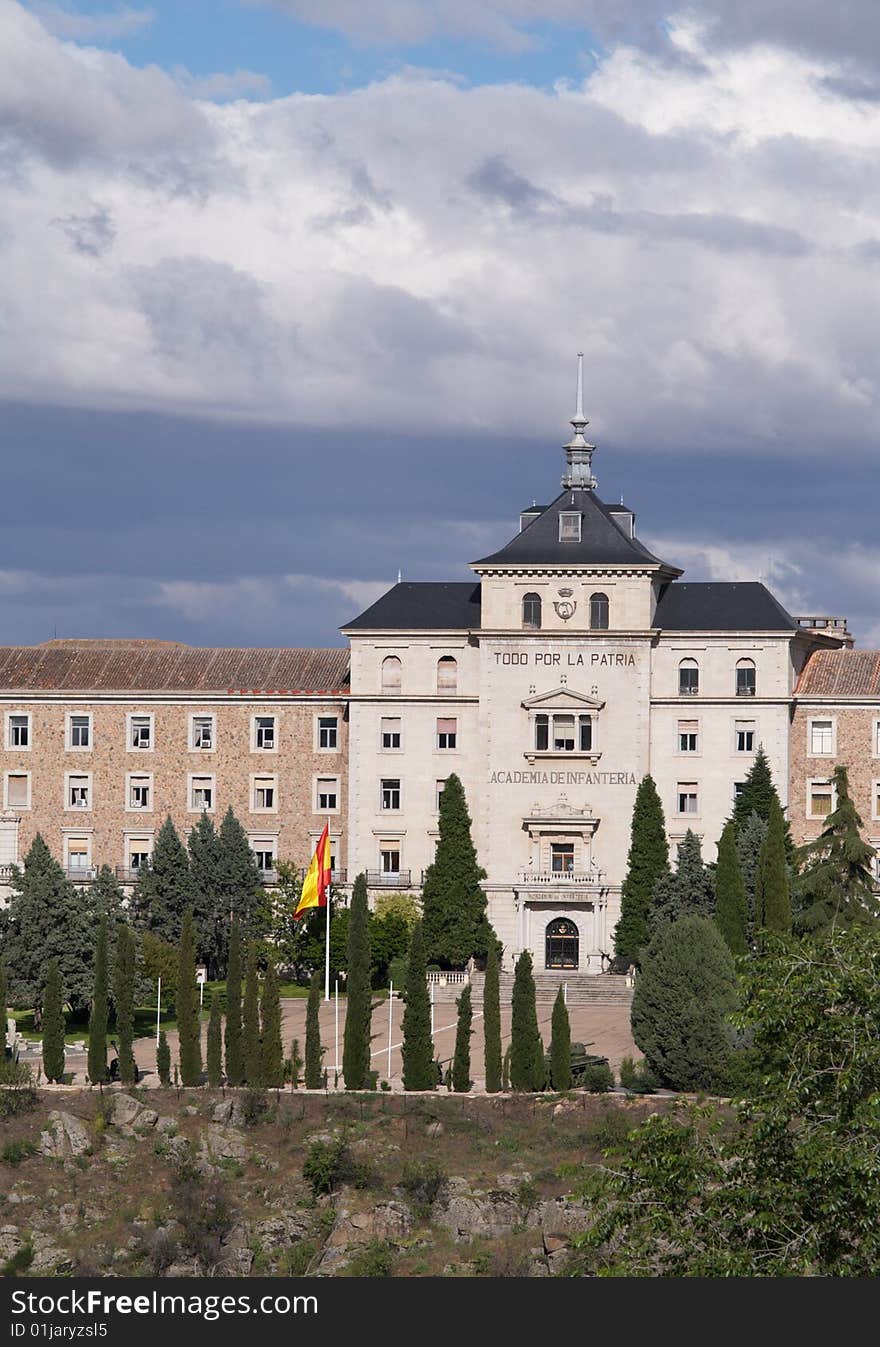 Historic building, originally titled as Academia de Infanteria, Toledo, Spain. Historic building, originally titled as Academia de Infanteria, Toledo, Spain