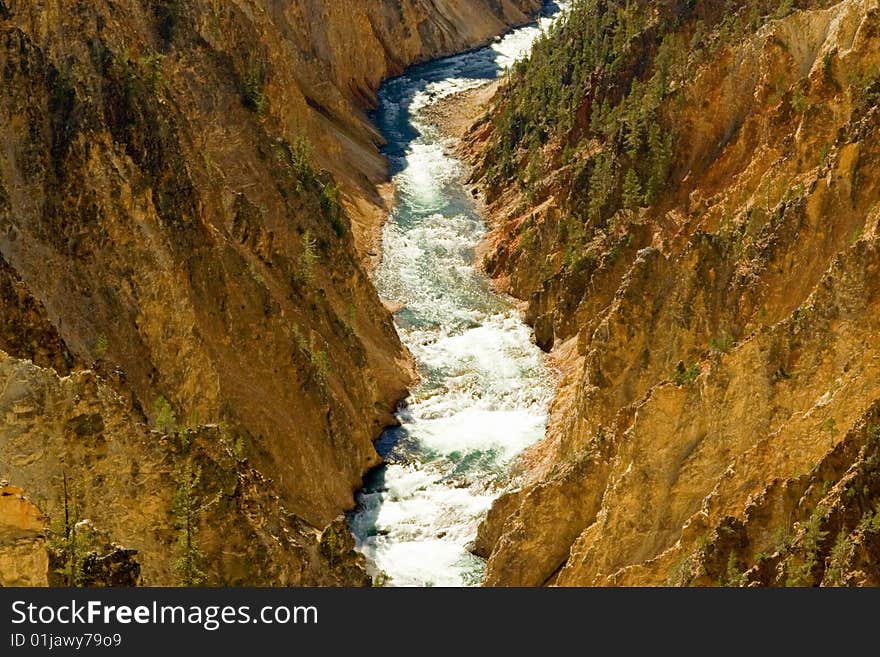 Rural river running through Yellowstone Park. Rural river running through Yellowstone Park.