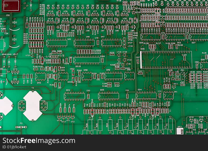 Close up - electronics - computer chip / processor / cpu. Close up - electronics - computer chip / processor / cpu