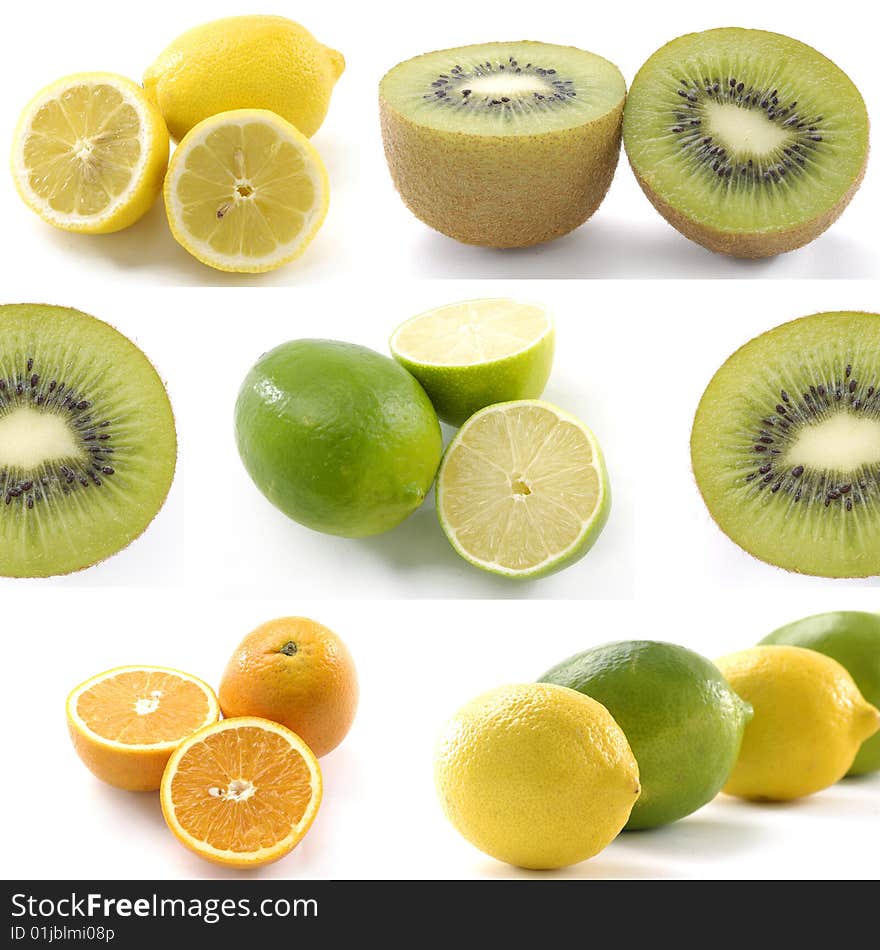 Big assortment of fruit collage. Big assortment of fruit collage