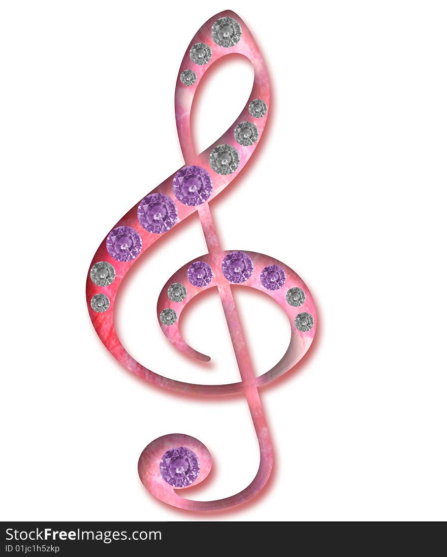 Violin music key