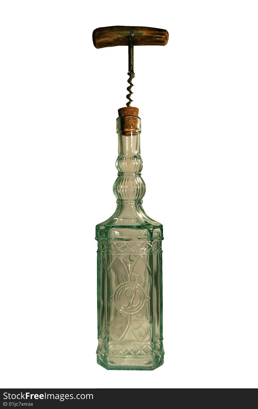 Bottle with corkscrew