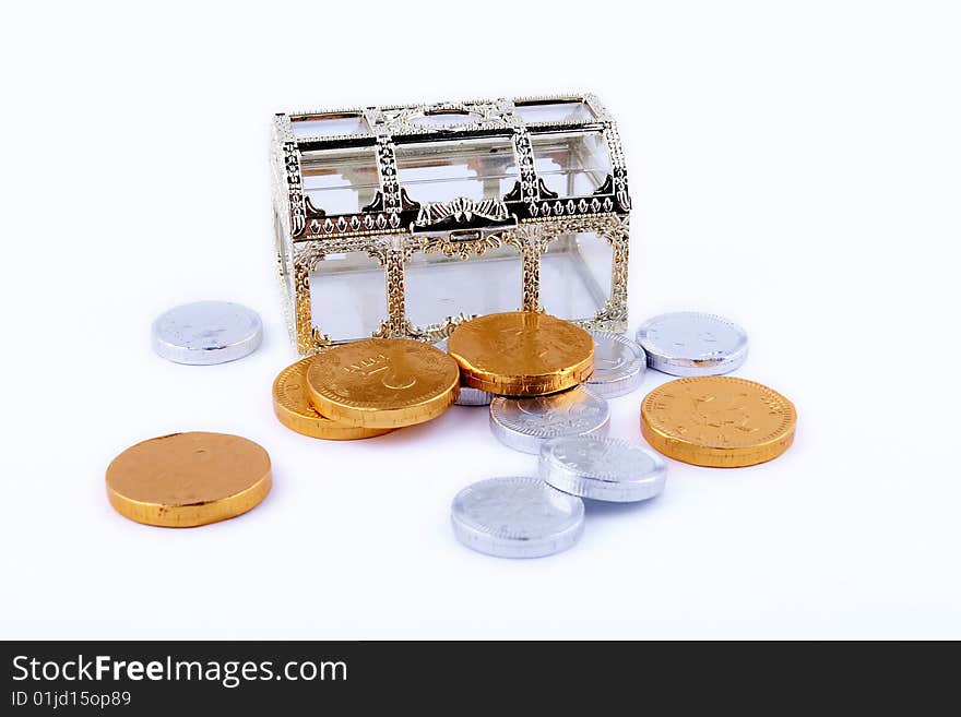 Toy Chest And  Chocolate Coins