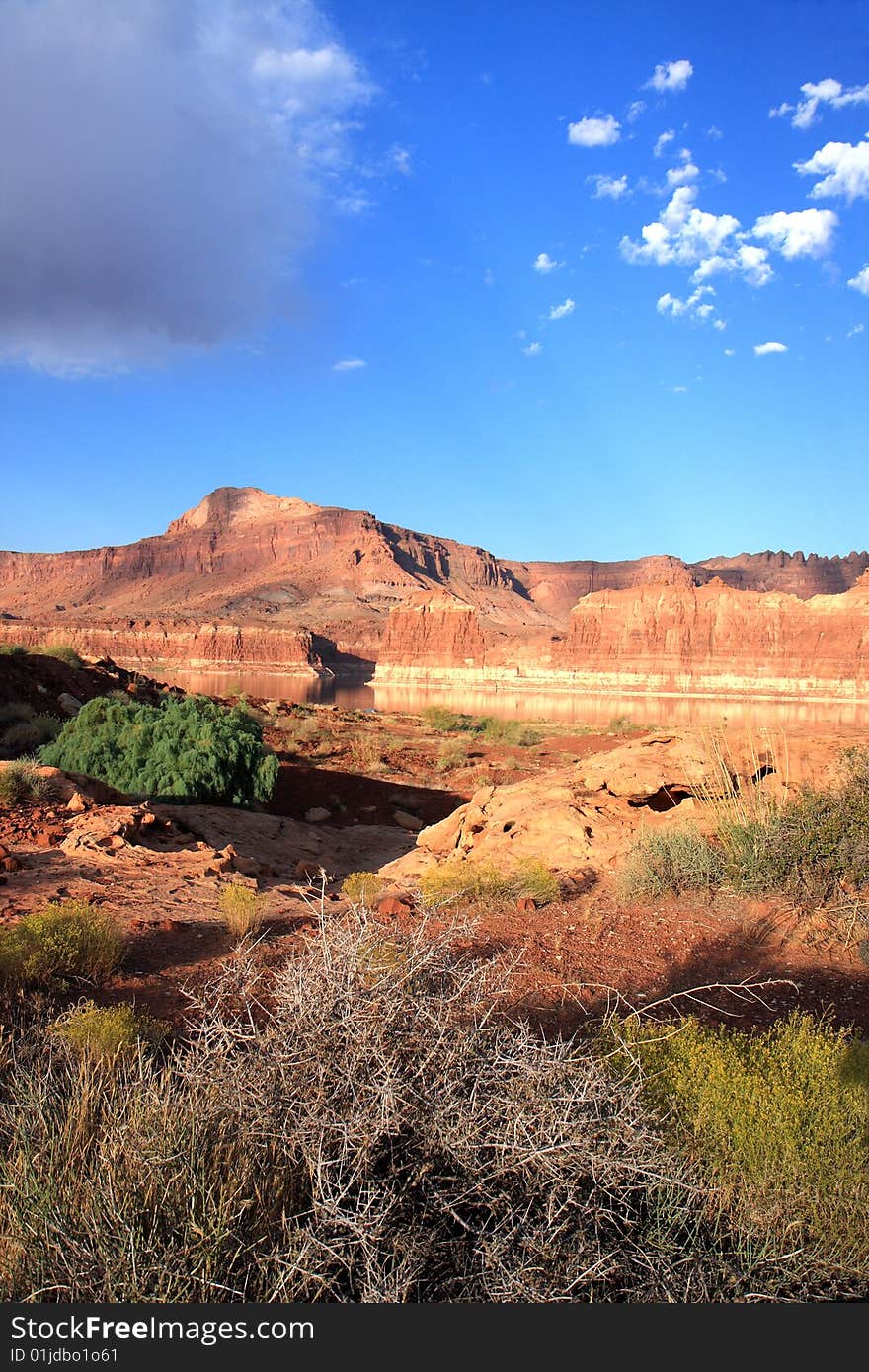 Fall in Glen Canyon, Arizona. Fall in Glen Canyon, Arizona