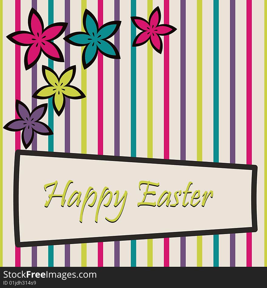 Retro Easter Card