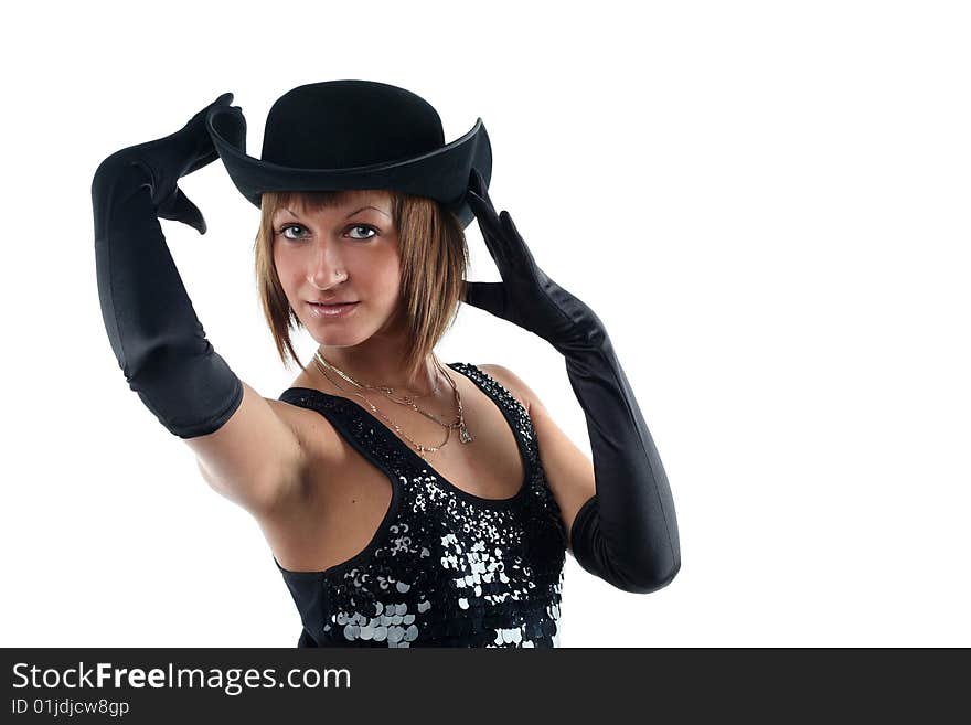 Lovely Young Woman In Hat