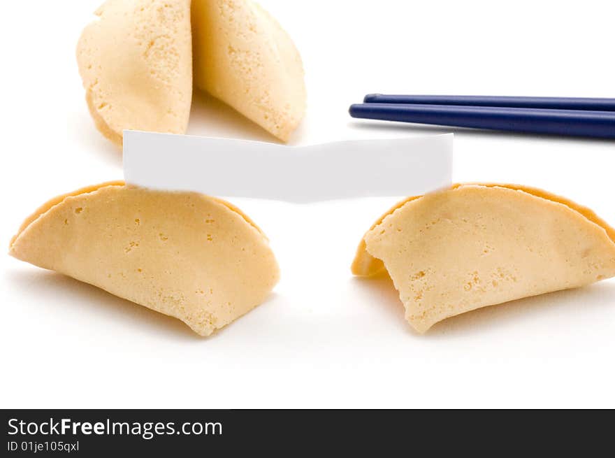 Open fortune cookie