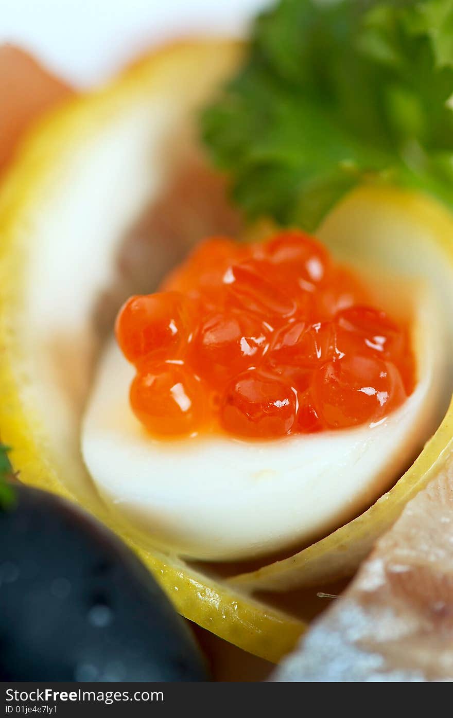 Plate with sea-food