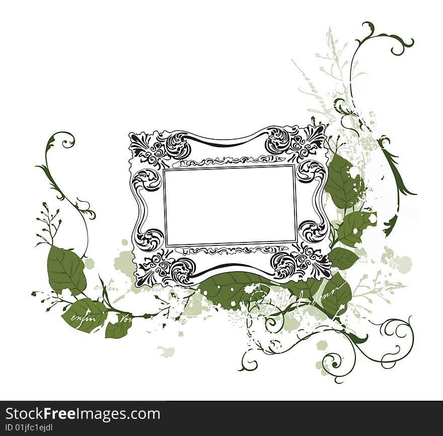 Illustration of a retro frame