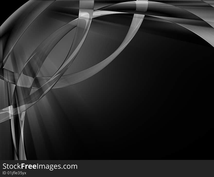 Cool 3D lines on motion background