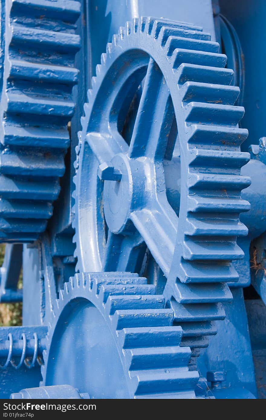 Large set of multiple gears from some old machinery. Large set of multiple gears from some old machinery