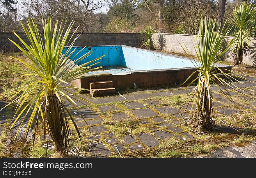 Old Derelict Swimming Pool