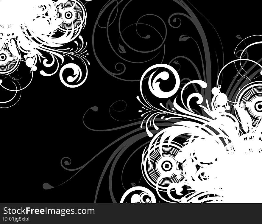 Floral Abstract Background.