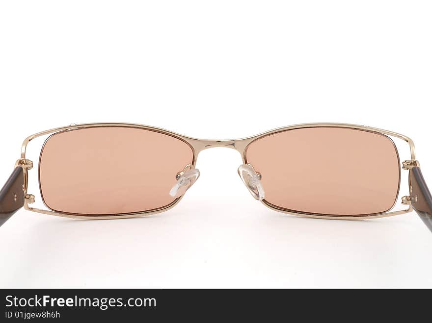 Beauty glasses with golden rim