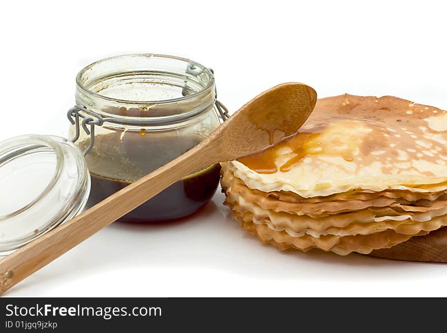 Pancakes with Honey